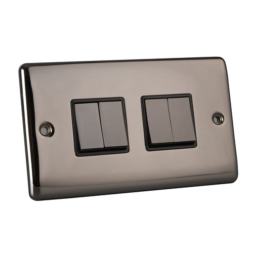 Black nickel polished sockets - nickel,