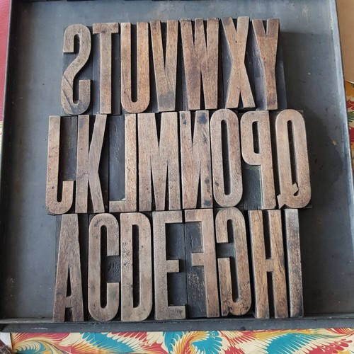 Wooden letterpress printing - wooden,