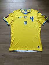 Joma Ukraine vs Scotland World Cup Play Off Match Worn Issue, Syrota - 4, Large