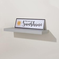 Grey Rectangle Wall Mounted