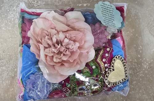 Sari fabric scrap - sari, packs