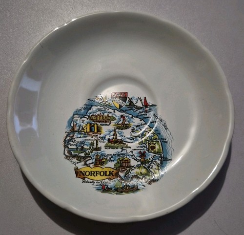 Norfolk souvenir saucer - souvenir,