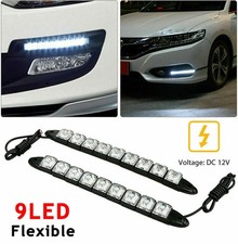 1 Pair 12V Car 9 LEDs Flexible