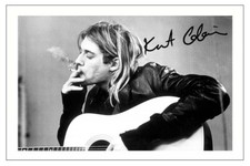 KURT COBAIN SIGNED PHOTO PRINT