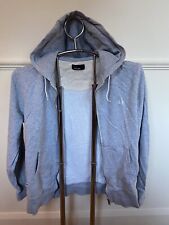 Vintage Mens Fred Perry Hoodie Grey Hooded Sweatshirt UK Size Large Jacket