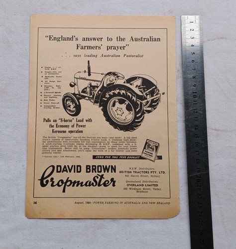 David brown cropmaster tractor - cropmaster,