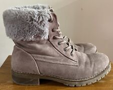 Landrover Boots UK Size 8 (41) Lace Up Faux Fur Lined. (G) 