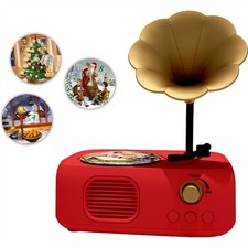 Retro Gramophone Musical Advent Calendar | Music Box Christmas Advent Calendar