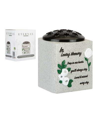 Memorial grave flower - pot, in