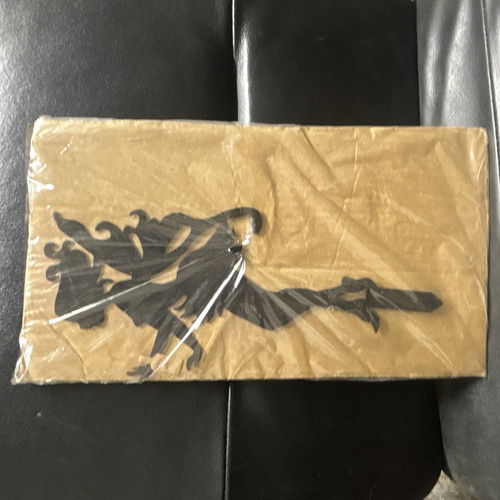 Black fairy silhouette wooden - black,