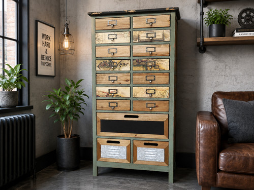 Vintage industrial storage - vintage,