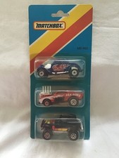 MATCHBOX MB862 TRIPLE PACK GERMAN ISSUE - WILLYS - RED RIDER - JEEP - RARE PACK!