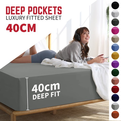 Extra deep 40cm fitted sheet - extra,