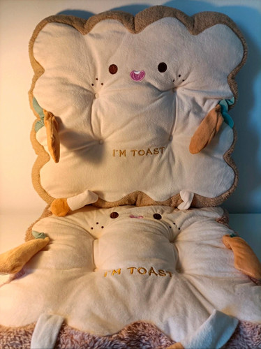 Plush toast shaped decorative - toast-shaped,
