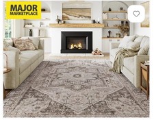 Large Washable Vintage Brown