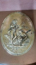 Bronze Plaque Oval Medallion