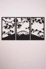 Piece japanese wall art set - wall,