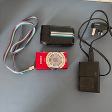 CANON IXUS 150 16.0MP | Red Compact Digital Camera | with Charger, Battery