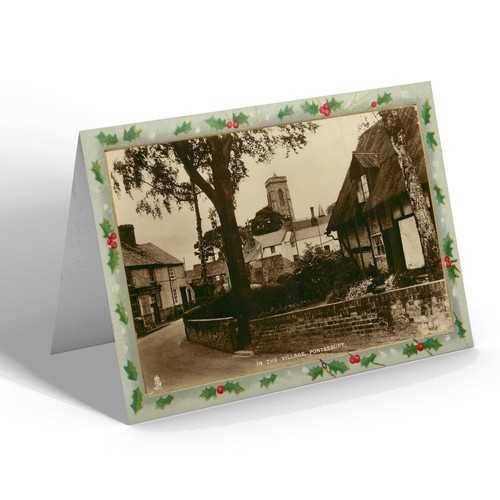 Xmas notelet vintage - xmas,