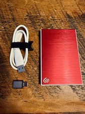Seagate One Touch 1TB Red Portable External Hard (Plus Slim) Drive 2.5" USB3.0 
