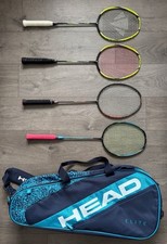JOBLOT  Yonex Nanoflare Apacs Viper XT Carlton Aerosonic - 4 Badminton Rackets