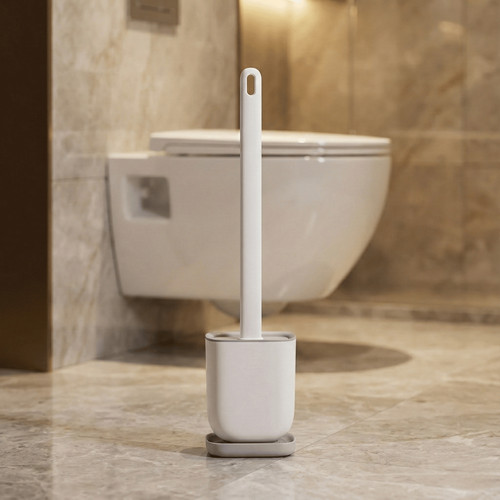 Silicone toilet brush with - brush,