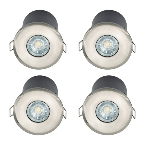 Set brushed steel gu10 - 4,