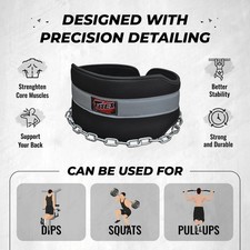 Pull Up & Dip Belt with Steel