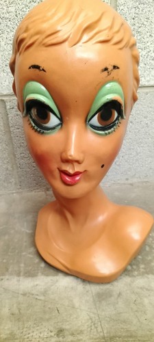 Vintage mannequin head twiggy - mannequin,