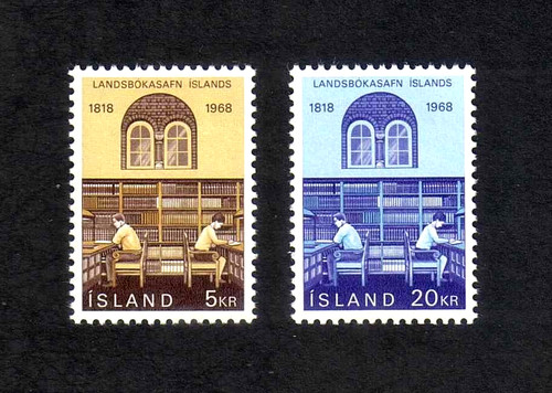 Iceland 1968 national library - 1968,