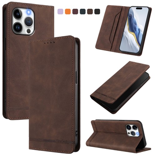 Magnetic leather card - magnetic,
