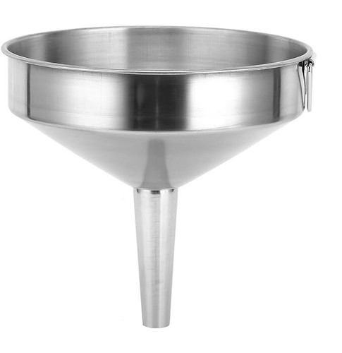 Stainless steel funnel with - steel,