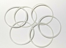White Plastic Rings DIY Circle