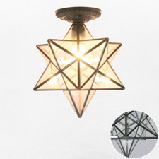 Antique Moravian Star Pendant
