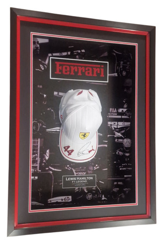 Framed lewis hamilton signed - framed,