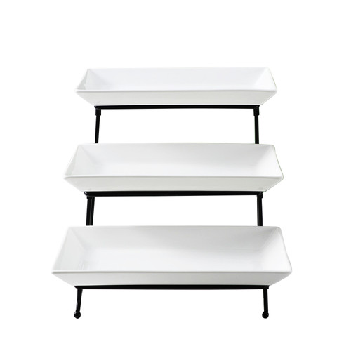 Tier serving platter - 3-tier, set