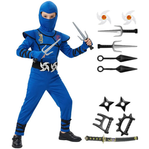 Kids ninja costume - ninja, blue