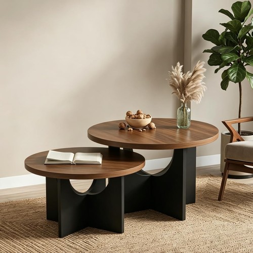 Set round nesting coffee - set, 2