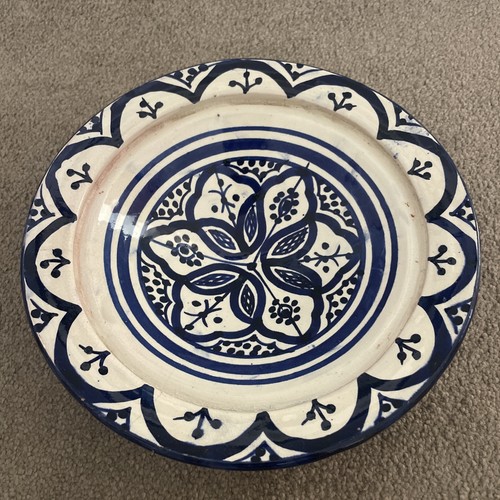 Handmade moroccan plate - 9”,