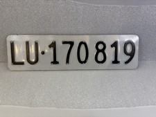 Switzerland Swiss Number License Plate Genuine Used Condition