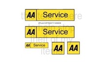 DINKY  MINIVAN AA SERVICE STICKER SET 274