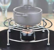 QUALITY CHROME WIRE CHAFING DISH FOOD WARMER CURRY HEAT PLATE BURNER WITH CANDLE