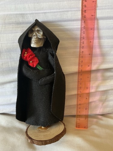 Gothic grim reaper doll with - grim,