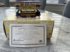 Matchbox Collectibles. Die - cast 1920 Preston Tram Car. Inn Box , Certificate.