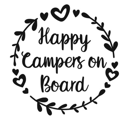 Happy campers board - on,