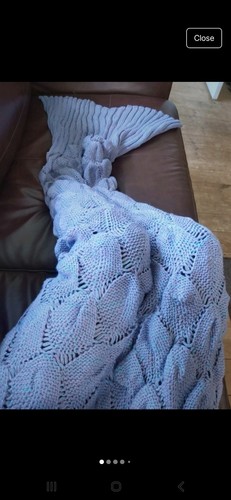 Lilac and blue mermaid tail - blue,