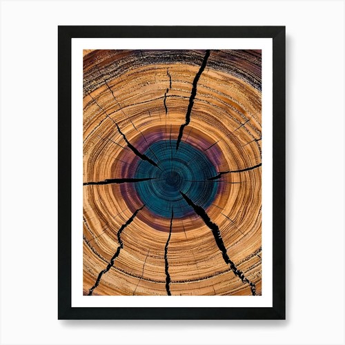 Tree trunk art - trunk, print