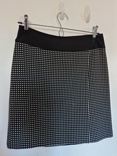 Black Skirt with Polka Dots