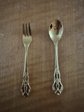 Gold Plated Decorative Dessert Cake Cutlery Set Forks And Spoons