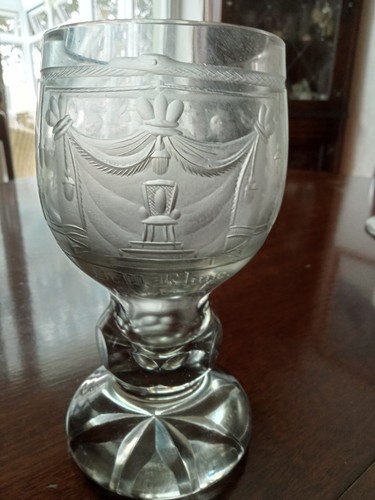 Superb masonic goblet - masonic,
